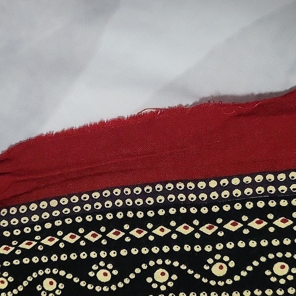 Cotton Fabric Maroon Gold Olive Animals - Multi-Purpose - Picture 6 of 6